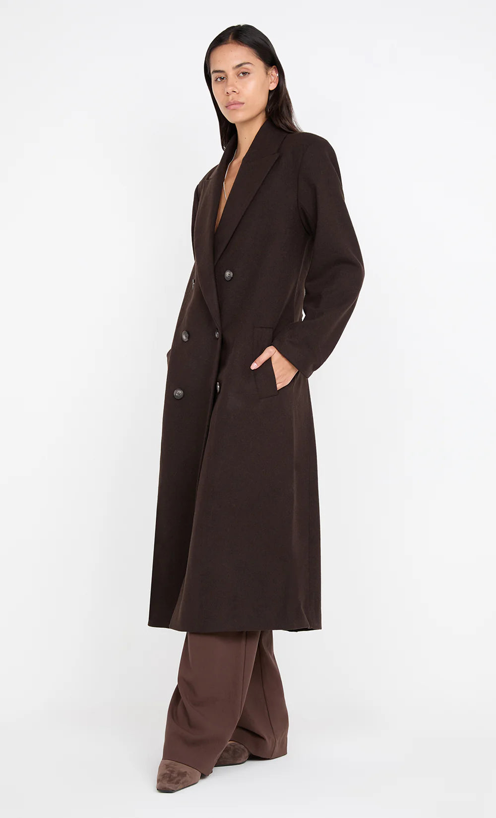 Celyn Short Coat - Dark Chocolate