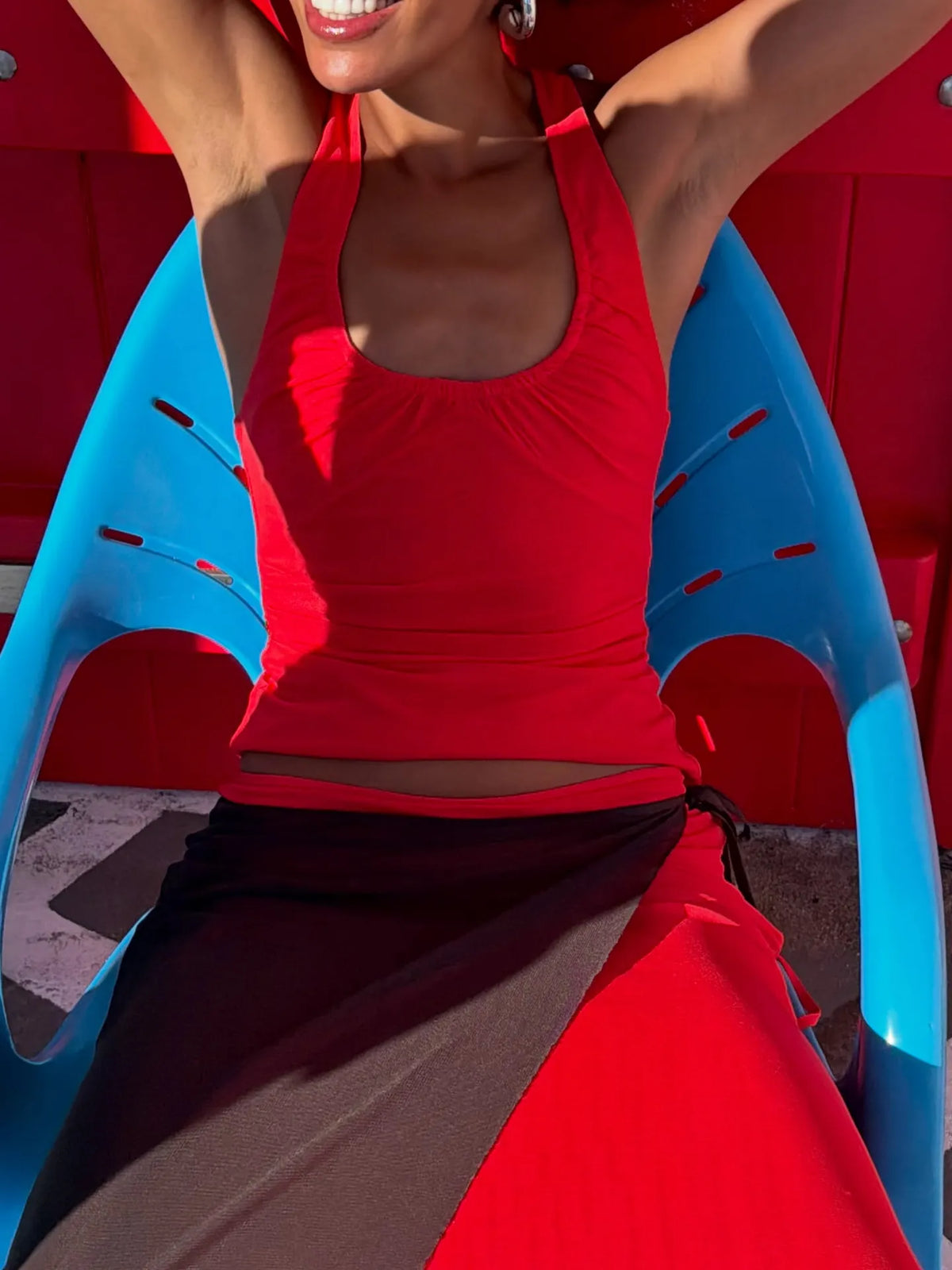 Alyna Racer Top - Flame