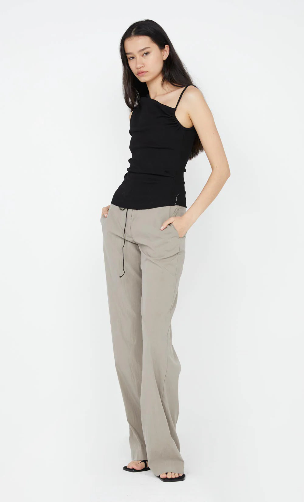 Leila Asym Top - Black