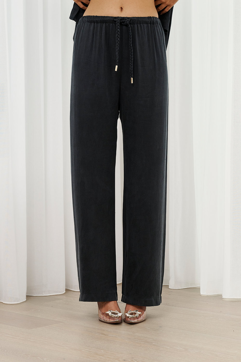 Fleur Pant - Washed Black