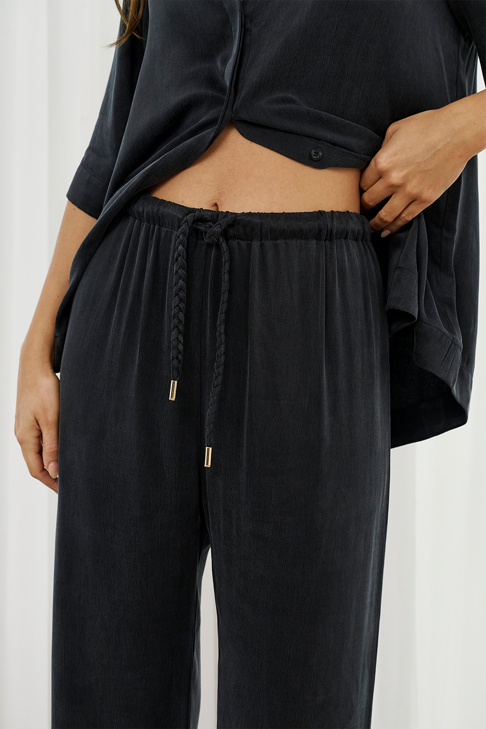 Fleur Pant - Washed Black