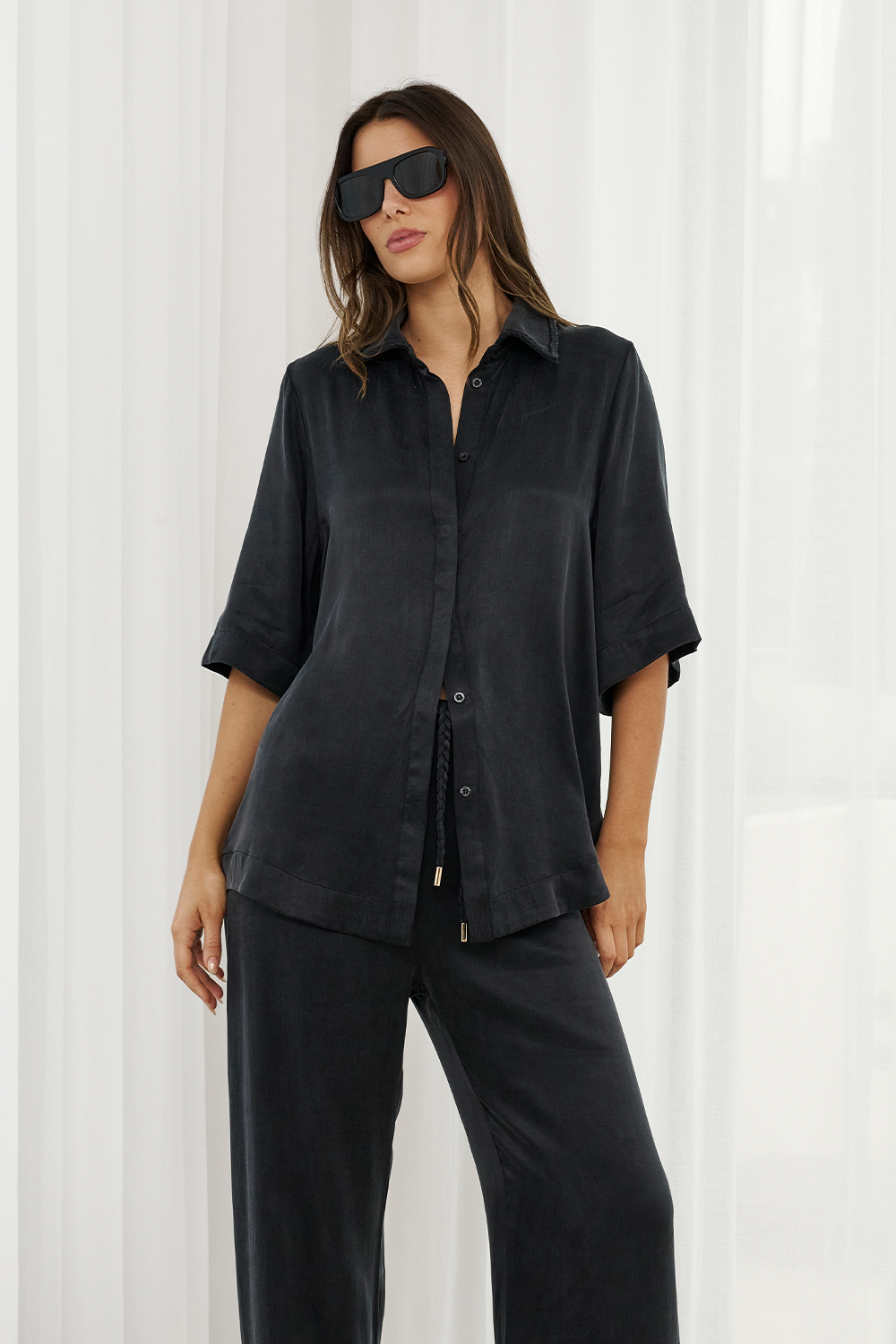 Hazel Shirt - Washed Black