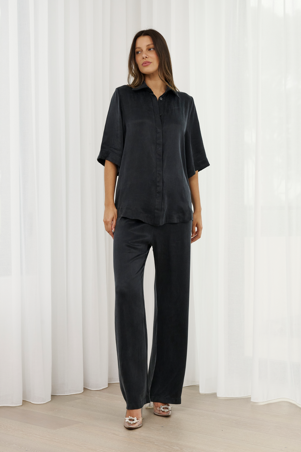 Hazel Shirt - Washed Black