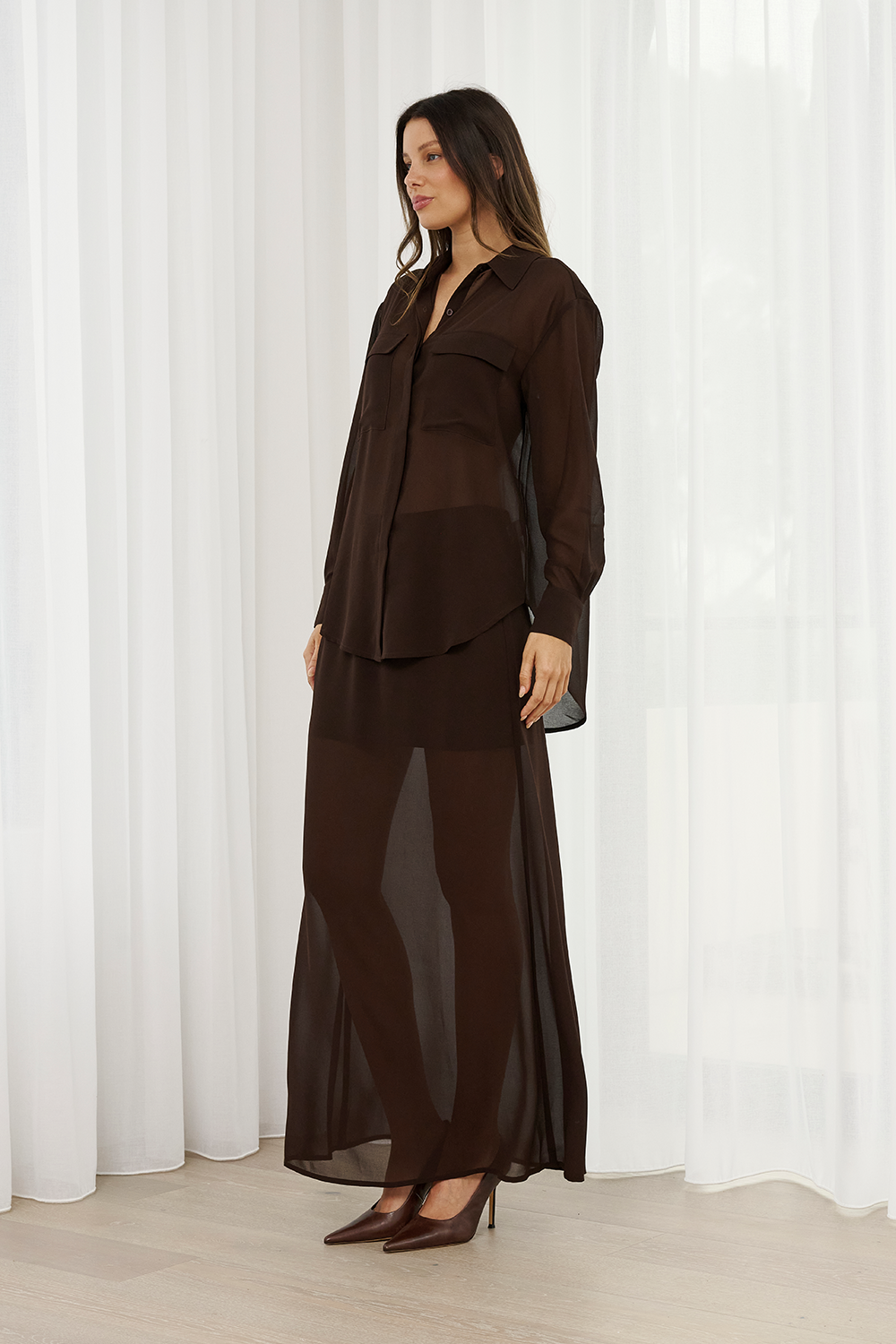 Ivy Shirt - Chocolate