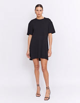 808 Disco Tee Dress - Black