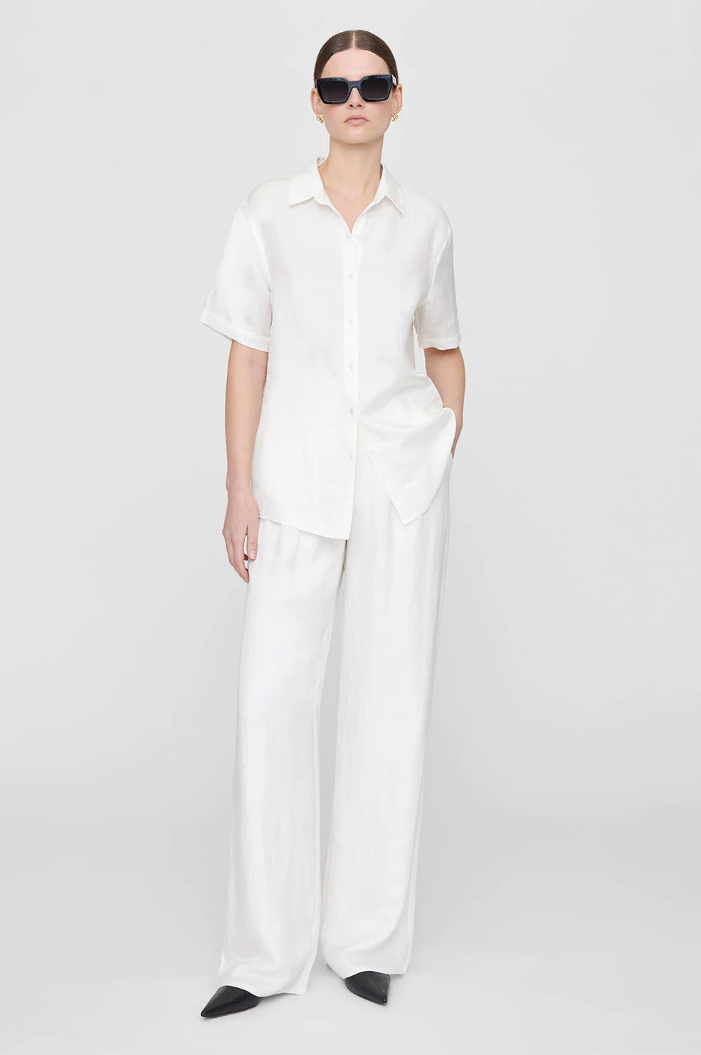 Carrie Pant - White