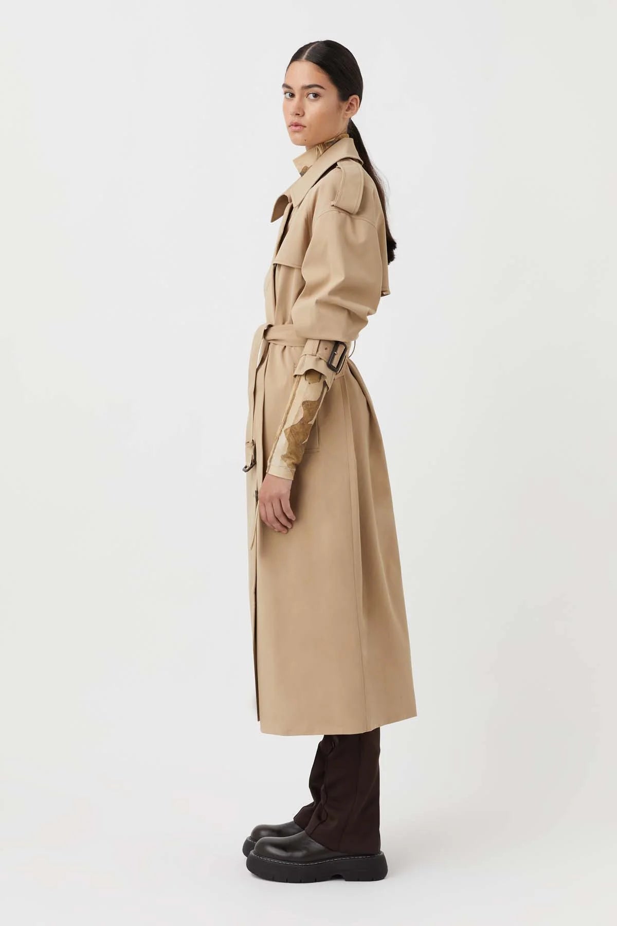Evans Trench Coat - Sand