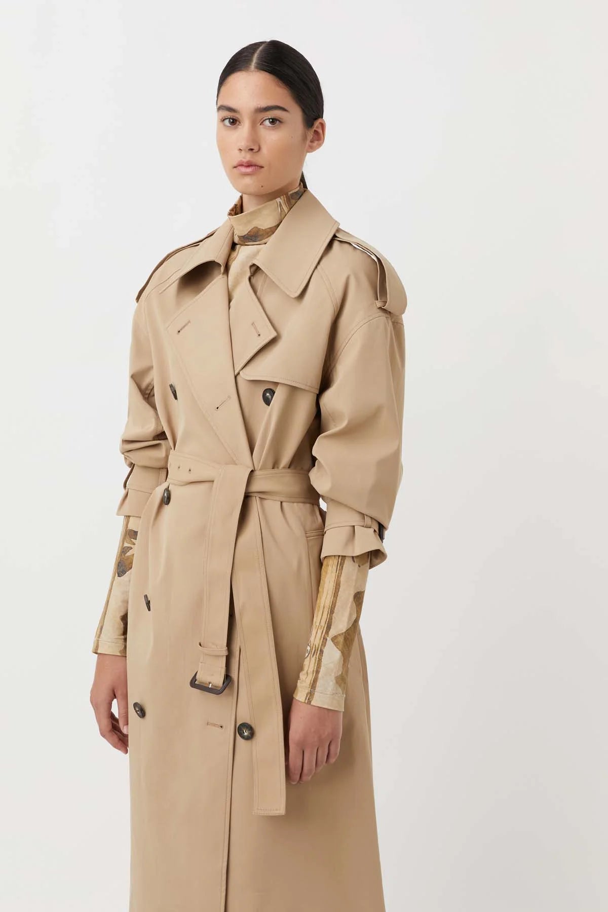 Evans Trench Coat - Sand