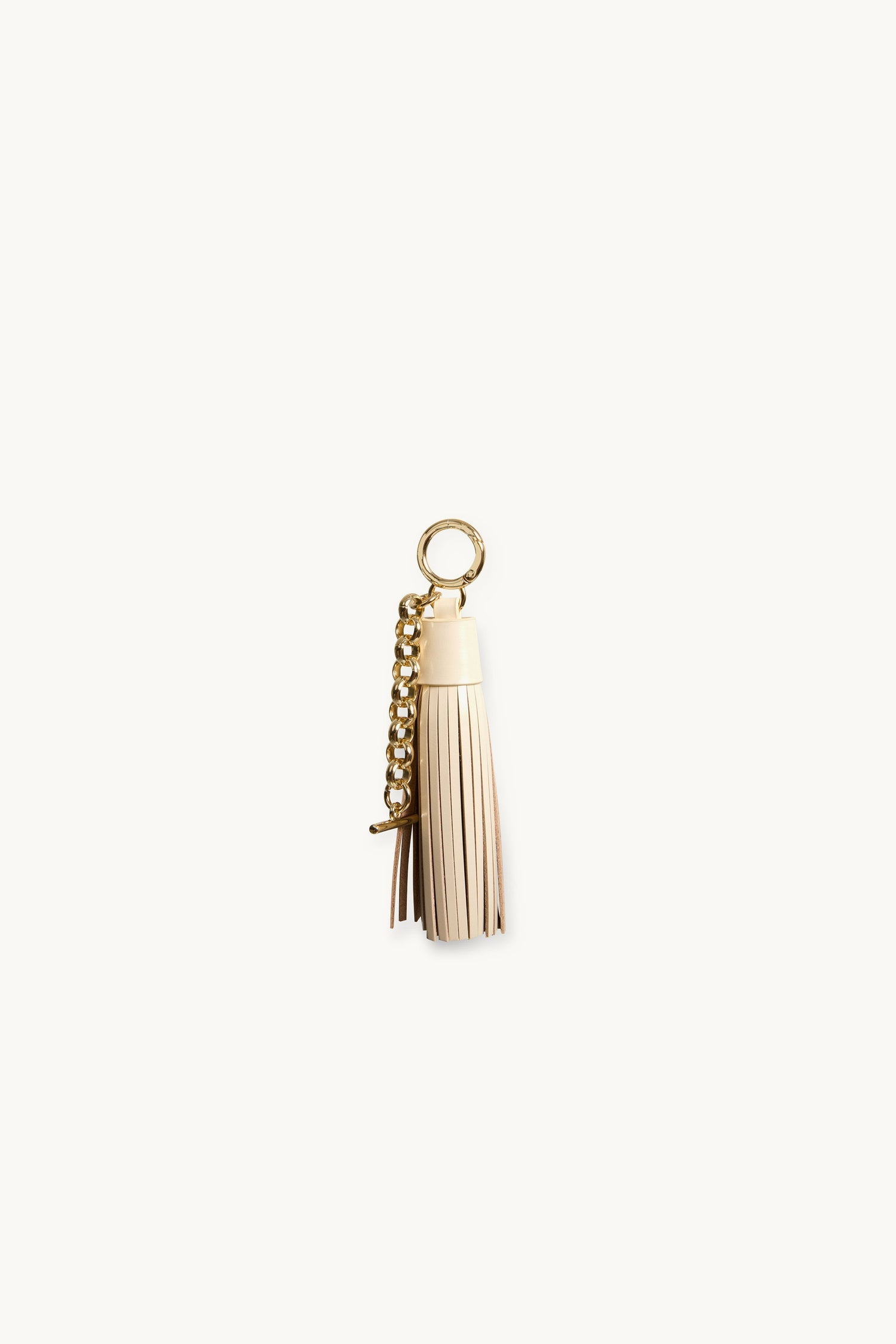 The Harlow Lux Keychain Cream + Light Gold