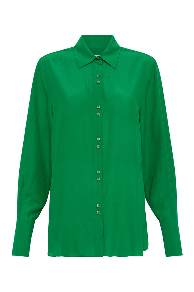 Pascal Silk Shirt - Green