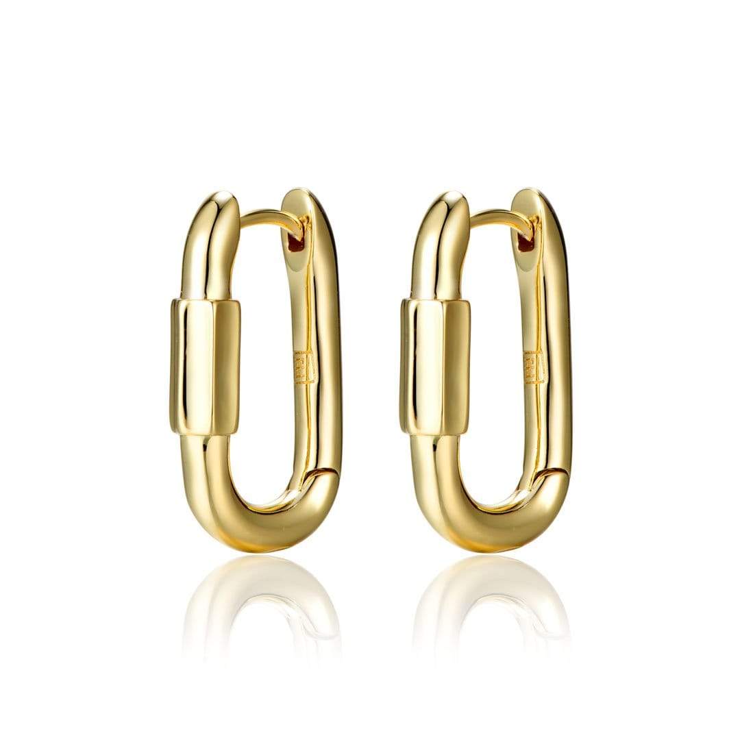 Disengage Small Link Earrings - 18k Gold