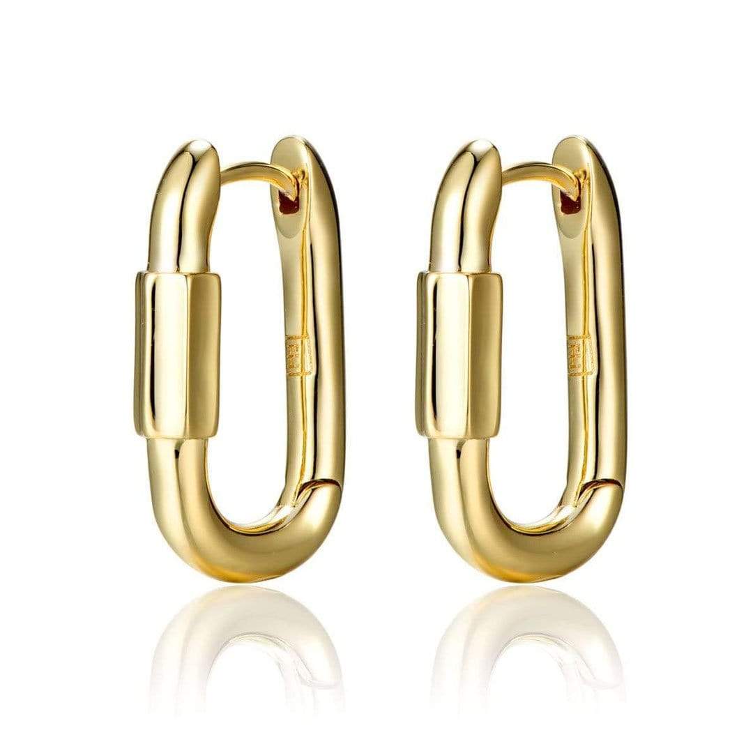 Disengage XL Link Earrings - 18k Gold