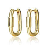 Disengage XL Link Earrings - 18k Gold