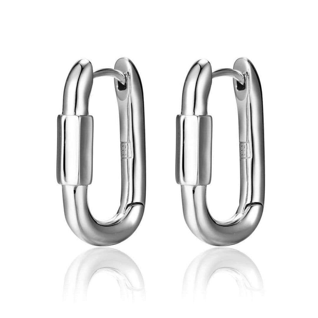 Disengage XL Link Earrings - Sterling Silver